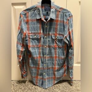 Lucky Brand Blue & Red Plaid Shirt